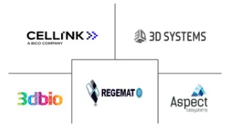 Principais participantes em Mercado de Bioimpressão 3D indústria