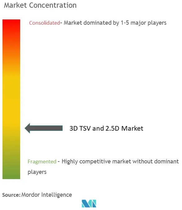Concentration du marché TSV 3D et 2,5D