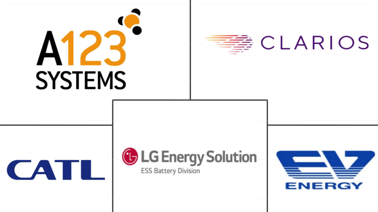 Рынок аккумуляторных батарей LFP в Северной Америке Major Players