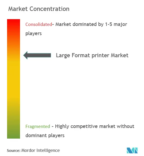 Impresoras de gran formatoConcentración del Mercado