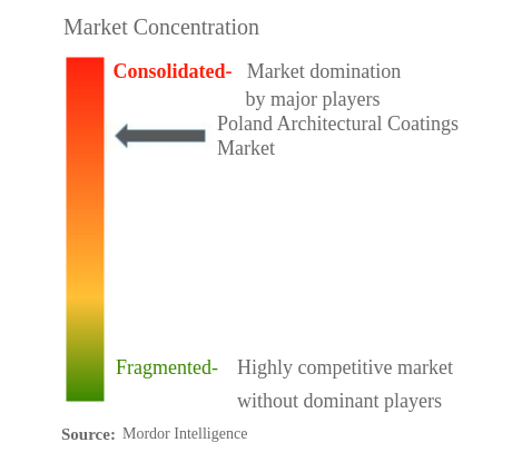 Poland Architectural Coatings Market Concentration