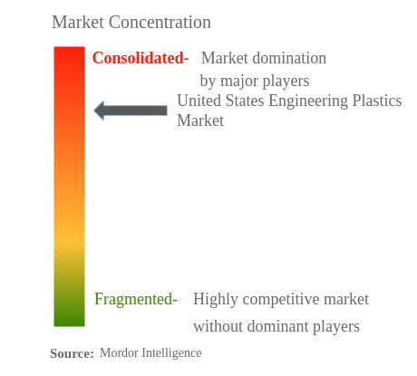 米国エンジニアリングプラスチックスの市場集中度