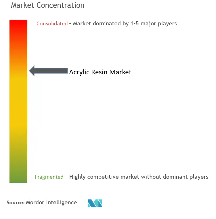 Acrylic Resin Market Concentration