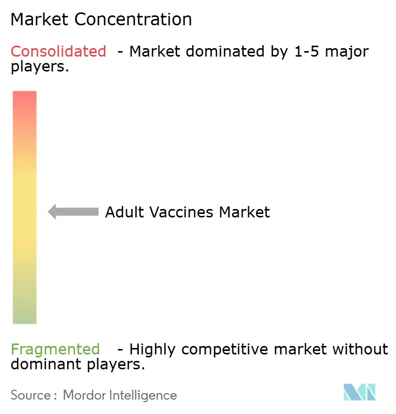 Adult Vaccines Market Concentration