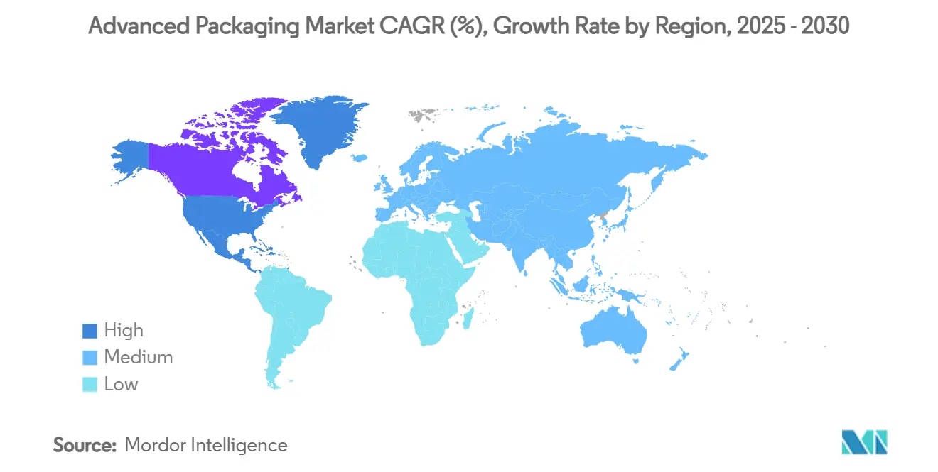 Advanced Packaging Market CAGR (%), Growth Rate by Region