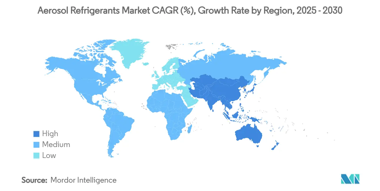 바카라사이트 냉매 시장 CAGR(%), 지역별 성장률