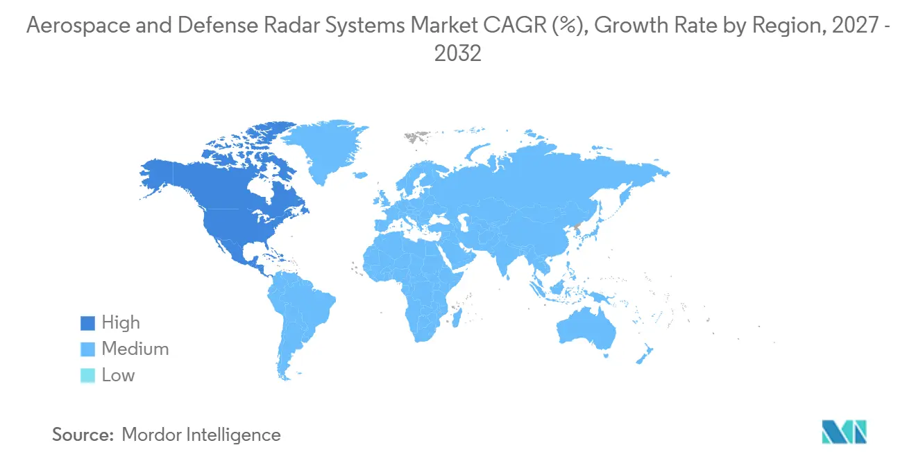 Aerospace and Defense Radar Systems Market Growth Rate by Region