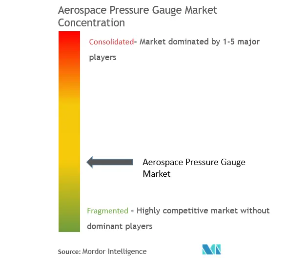 グローバル航空宇宙用圧力計市場集中度