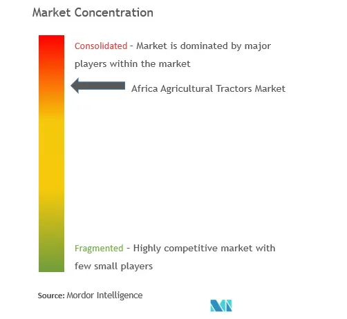 Tractor agrícola de ÁfricaConcentración del Mercado