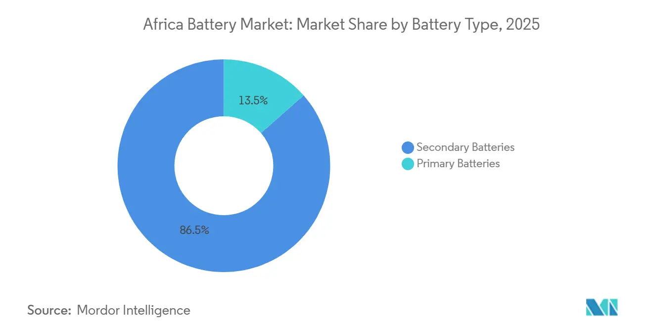 Africa Battery Market: Market Share by Battery Type