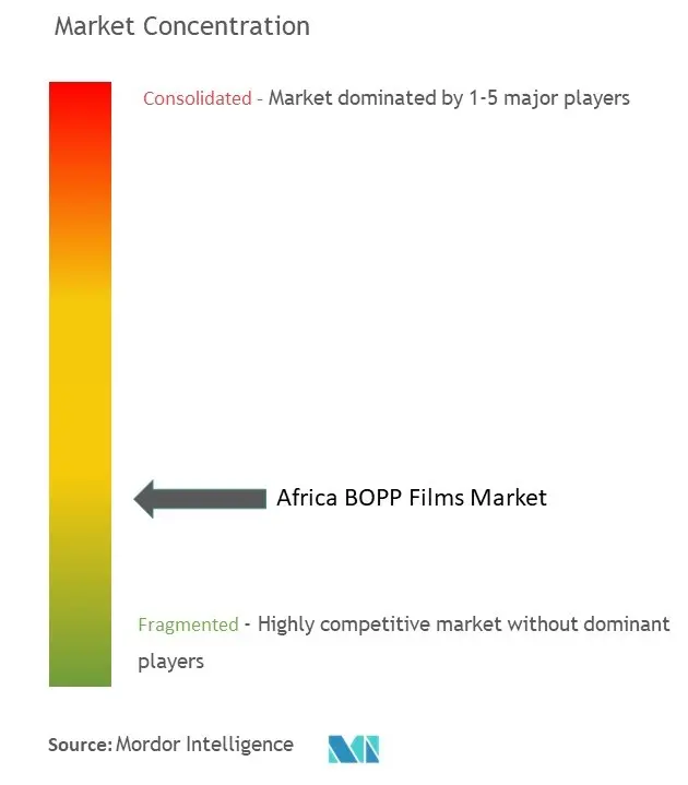 Africa BOPP Films Market Concentration