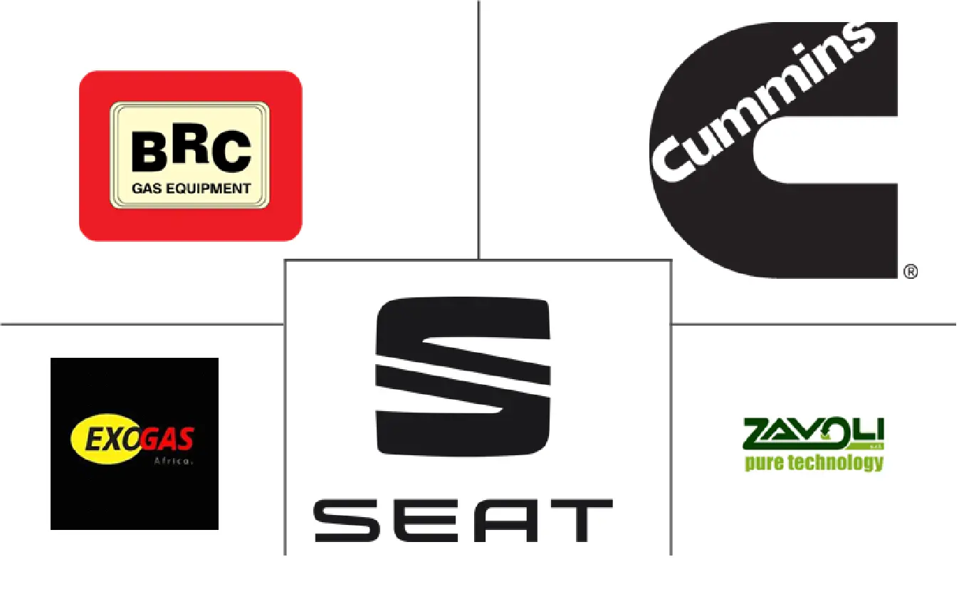  Mercado de vehículos de GNC y GLP en África Major Players