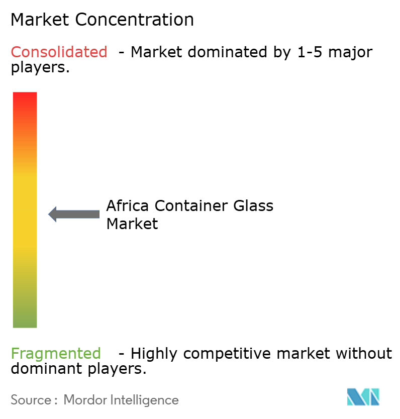 Africa Container Glass Market Concentration