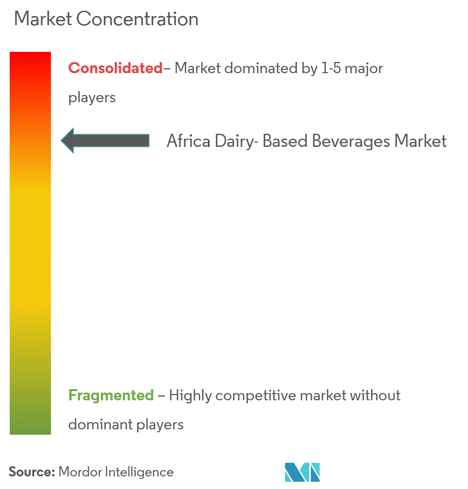 Africa Dairy Based Beverages Market Concentration