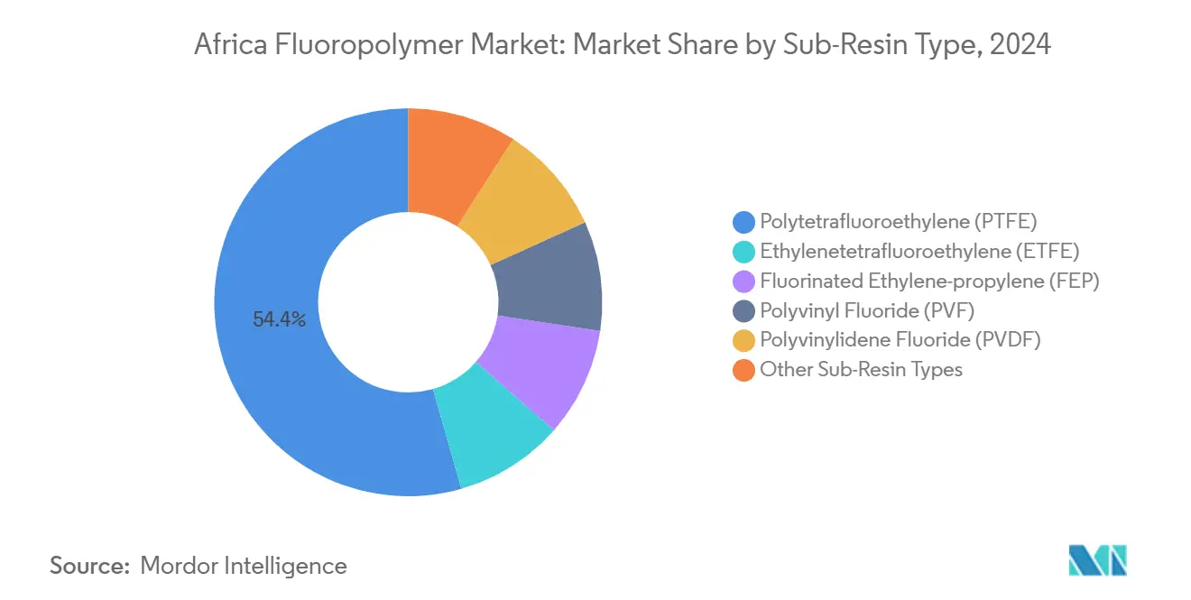 가상 바카라 불소중합체 시장: 하위 수지 유형별 시장 점유율