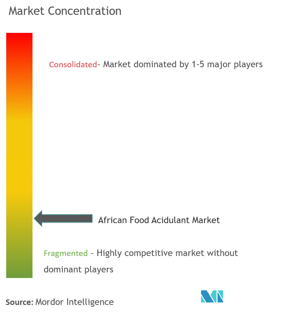 Africa Food Acidulants Market Concentration