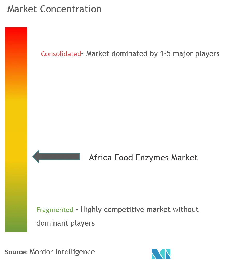 Enzimas alimentarias de ÁfricaConcentración del Mercado