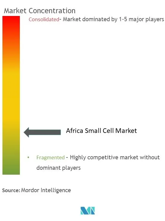 Konzentration des Marktes für kleine Zellen in Afrika