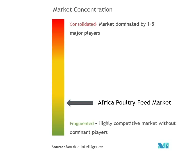 Aliments pour volailles d'AfriqueConcentration du marché