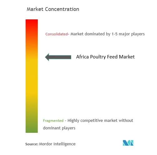 Aliments pour porcs africainsConcentration du marché