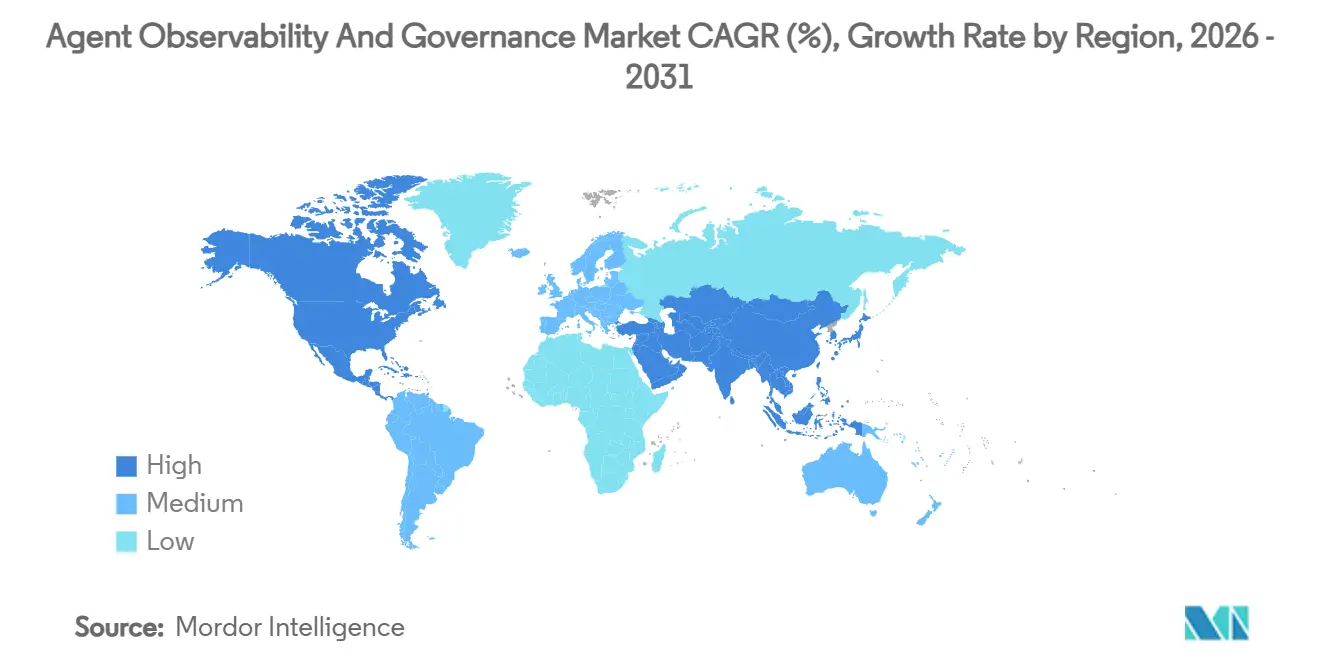 Agent Observability And Governance Market CAGR (%), Growth Rate by Region