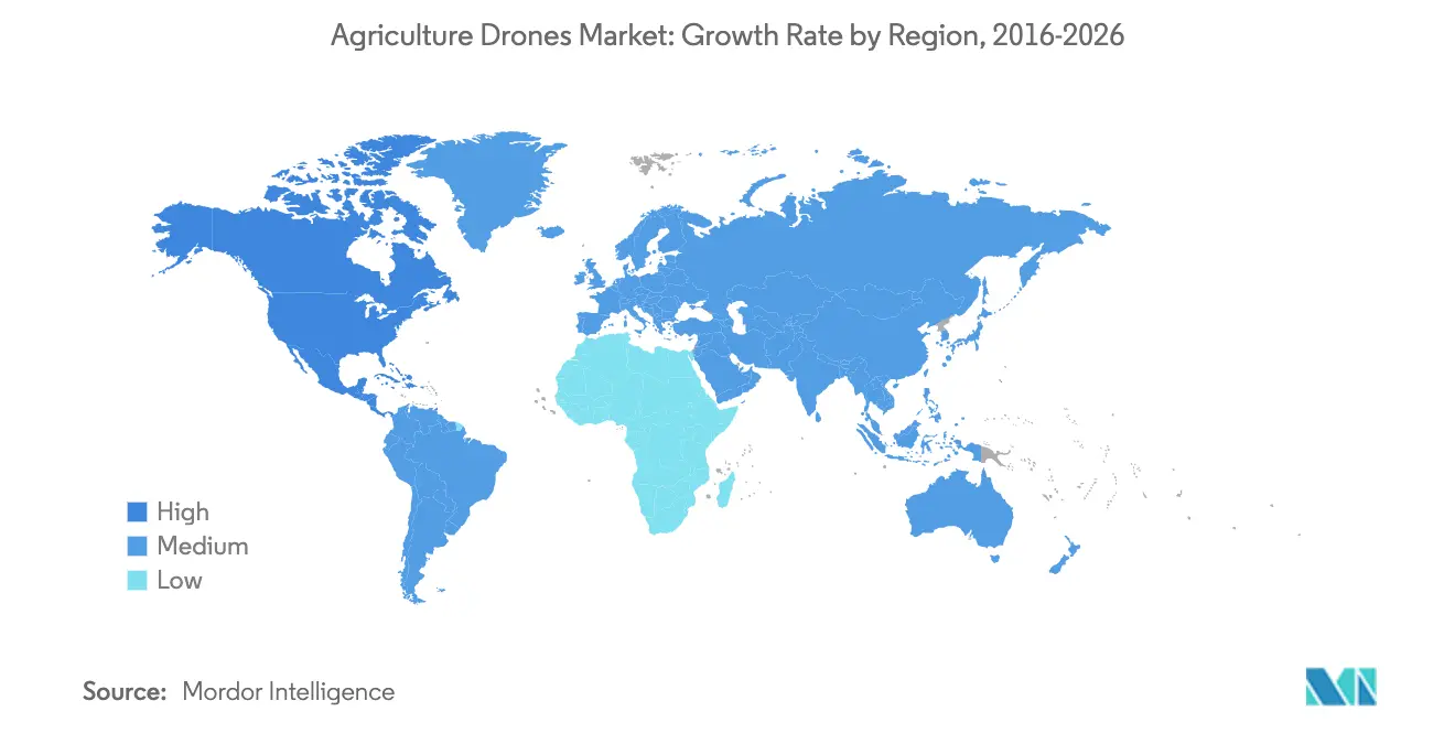 Agriculture Drones Market Growth by region