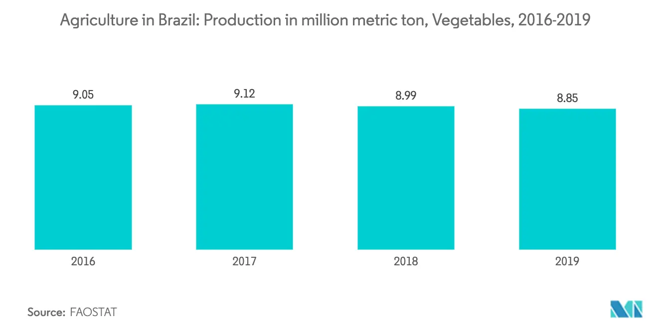 vegetable production in Brazil