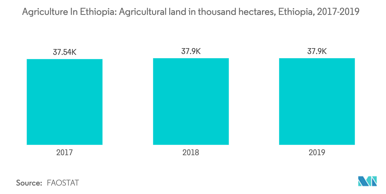 agriculture in Ethiopia - Agriculture land area