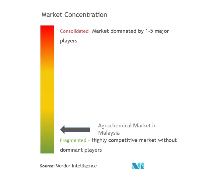 Malaysia Agrochemicals Market Concentration