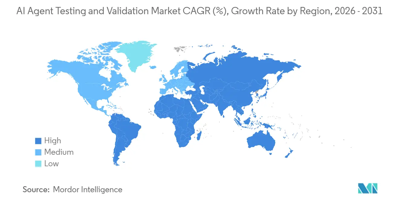 AI Agent Testing and Validation Market Growth Rate by Region