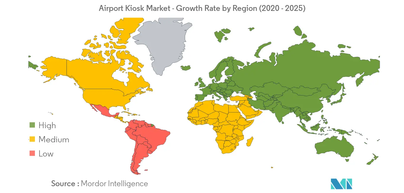 Airport Kiosk Market Growth Rate By Region
