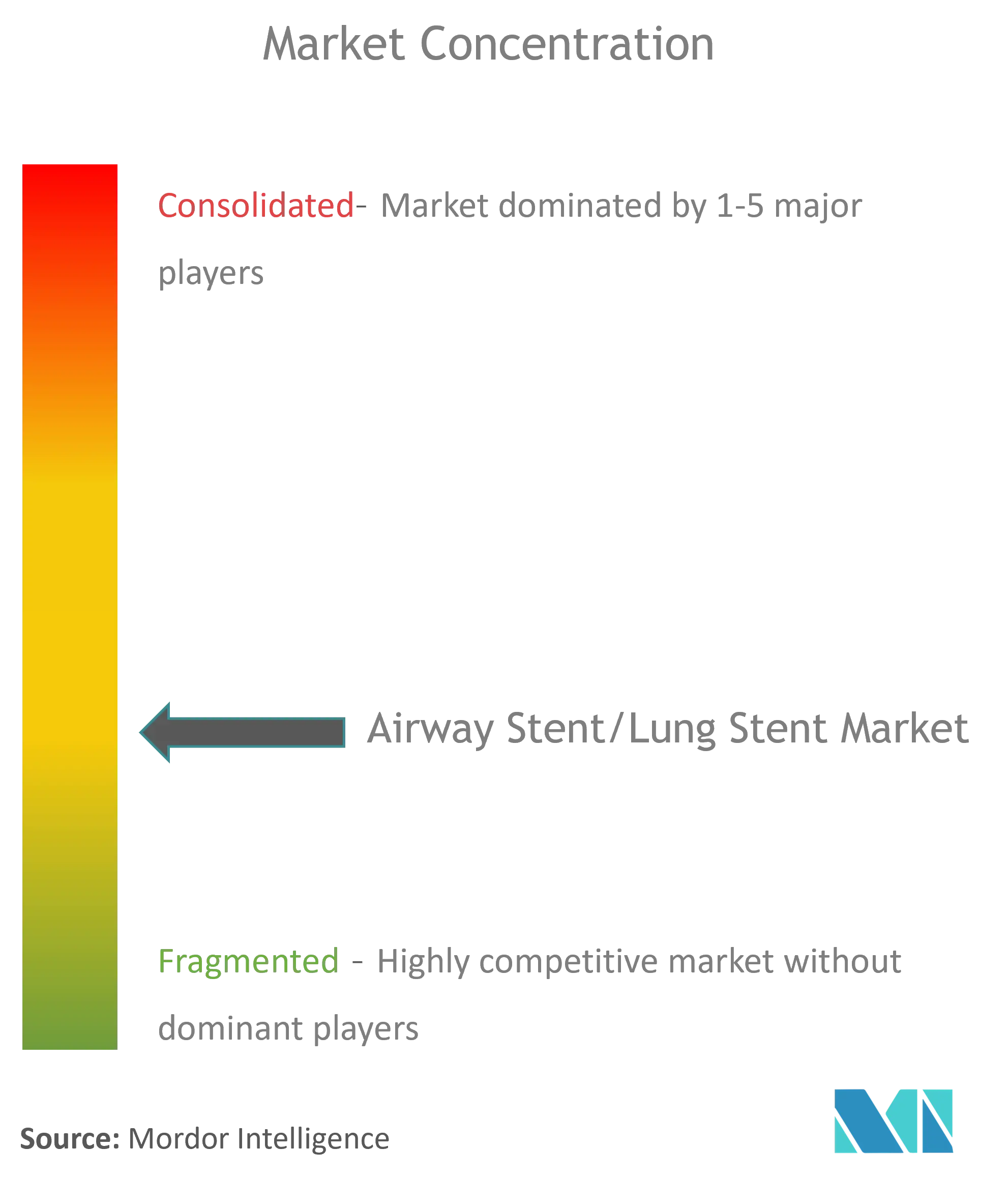 Concentração do mercado de stents para vias aéreas/stents pulmonares