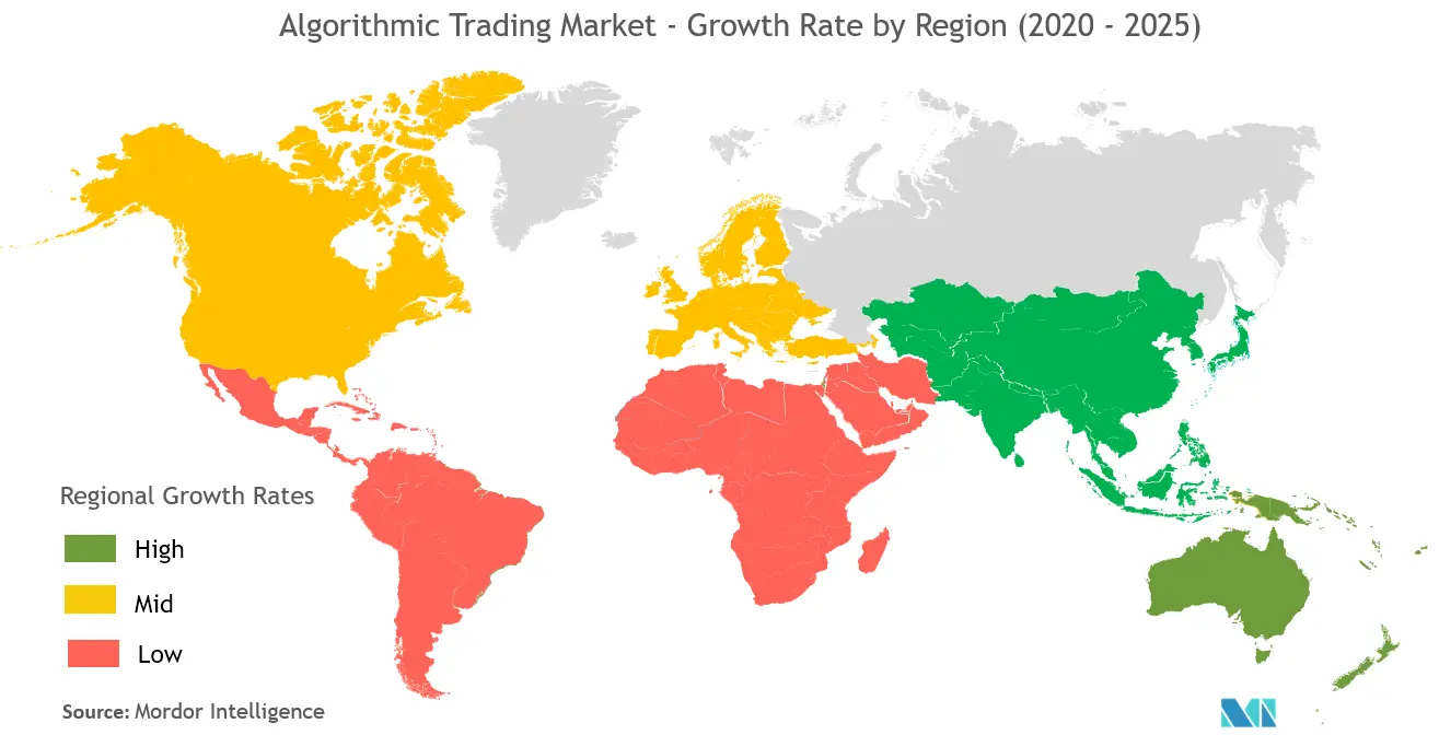 Algorithmic Trading Market Growth Rate By Region
