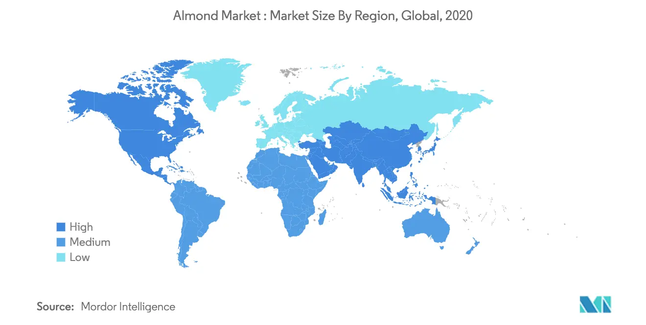 Almond Market Size By Region