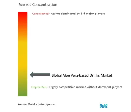 アロエベラベースの飲料市場の集中度