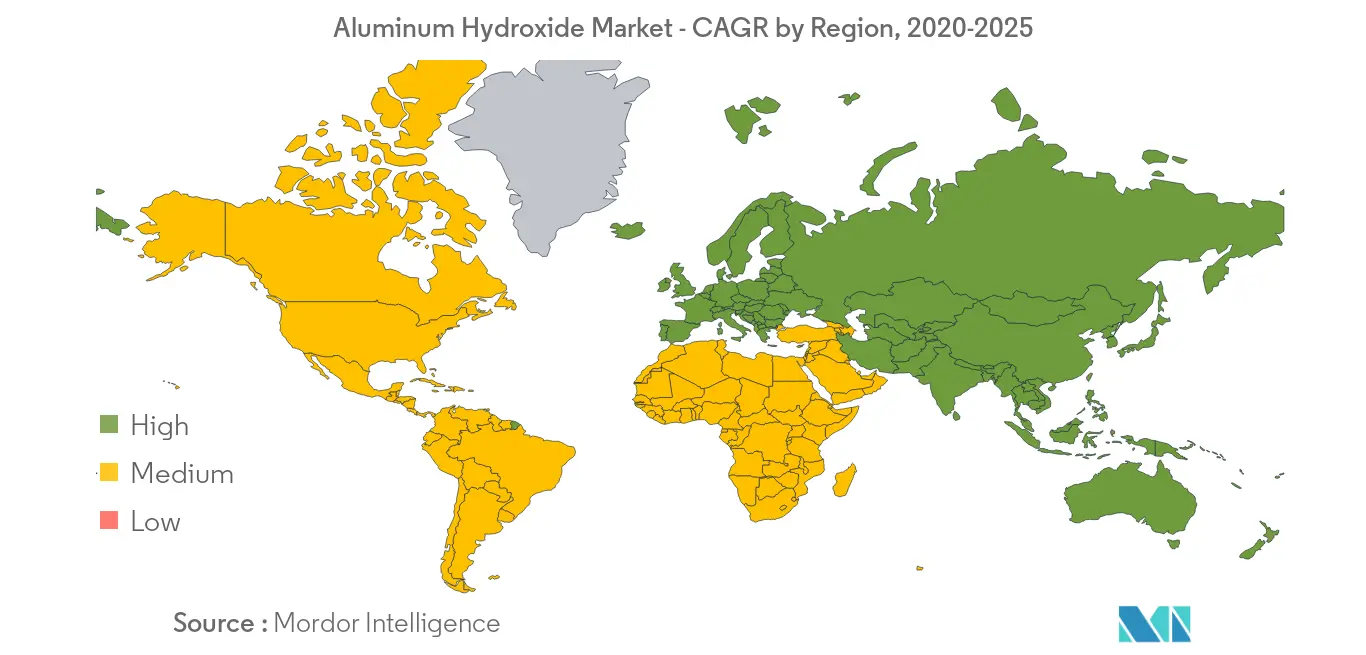 Aluminum Hydroxide Market growth by Region