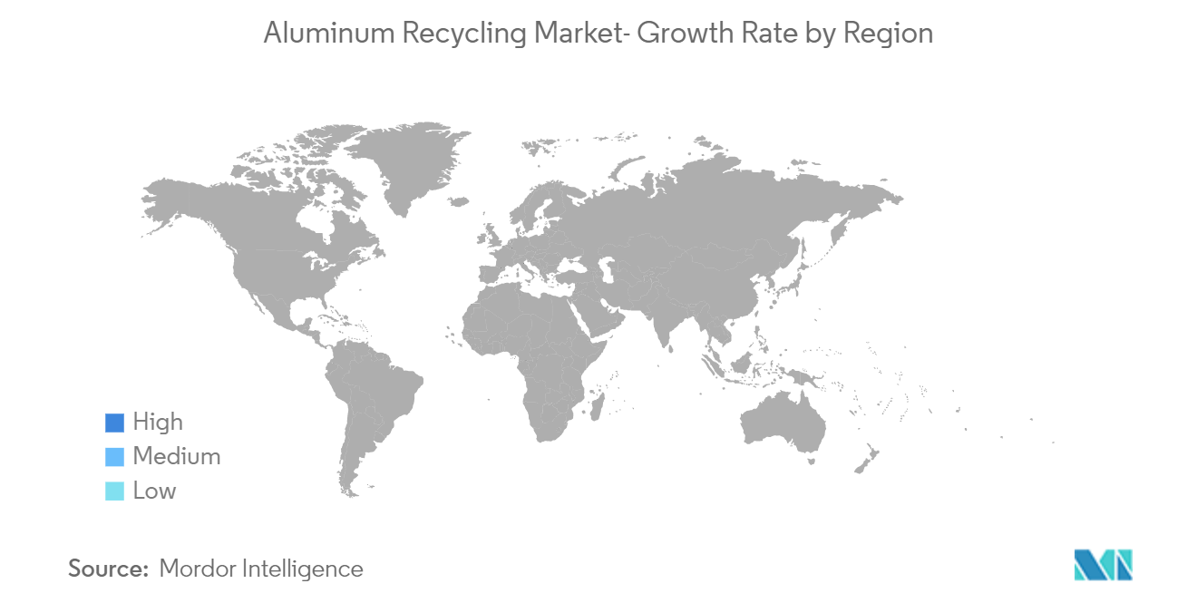 Aluminum Recycling Market- Growth Rate by Region