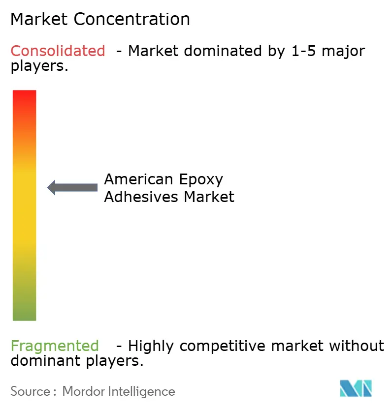 American Epoxy Adhesives Market - Market Concentration