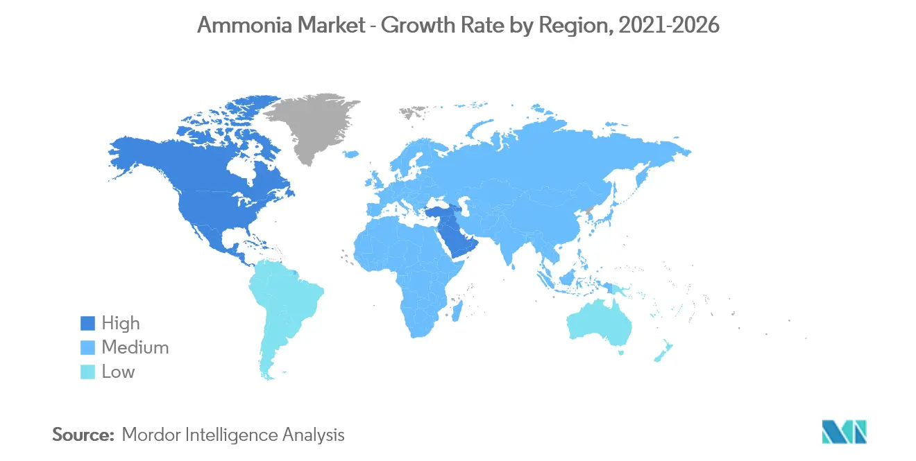 Ammonia Market Share By Region