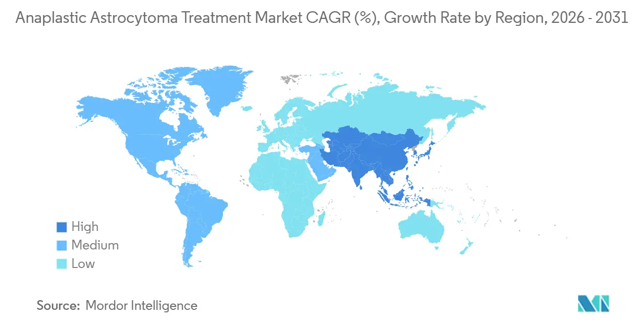 Anaplastic Astrocytoma Treatment Market CAGR (%), Growth Rate by Region