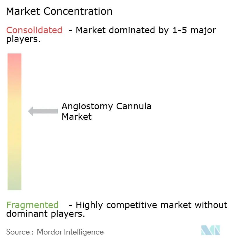 Concentración del Mercado de Cánulas de Angiostomía