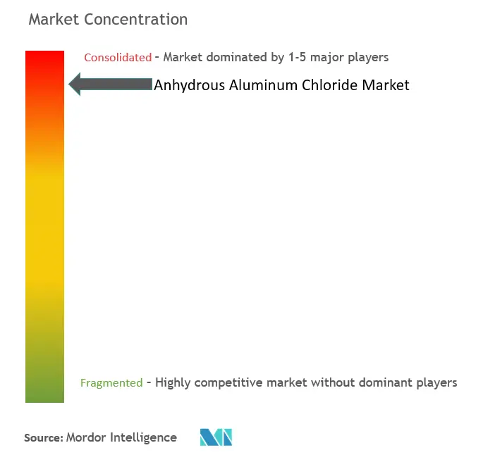 Anhydrous Aluminum Chloride Market Concentration