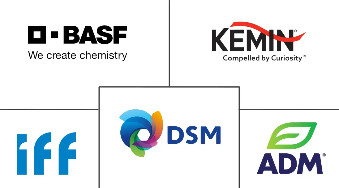 Major players in Antioxidants industry