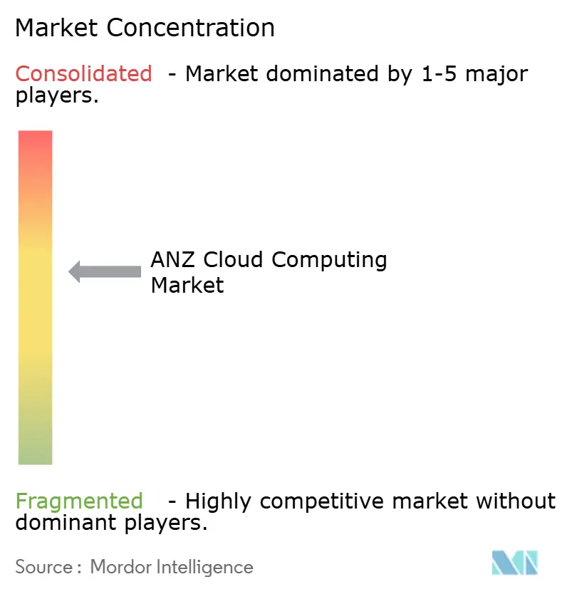 ANZ Cloud Computing Market Concentration