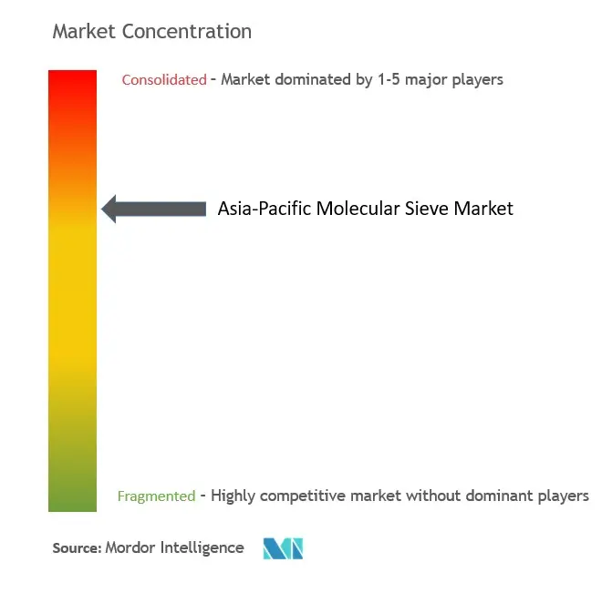 Asia-Pacific Molecular Sieve Market Concentration