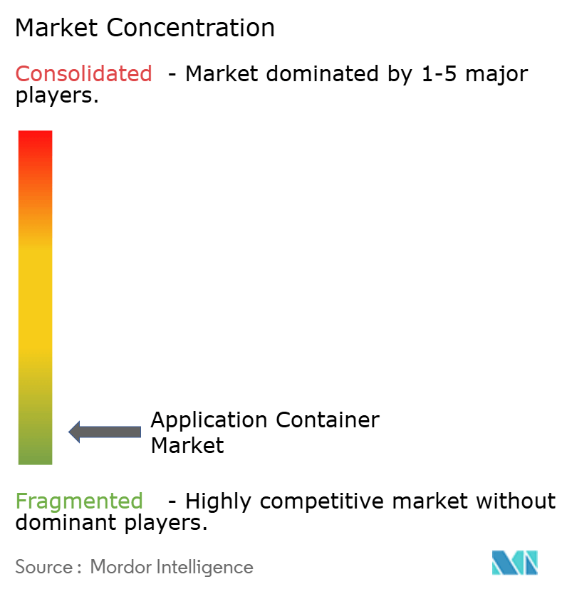 アプリケーション・コンテナ市場の集中度
