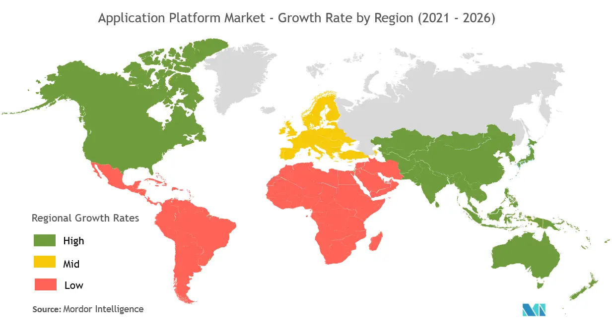 Application Platform Market Growth by Region