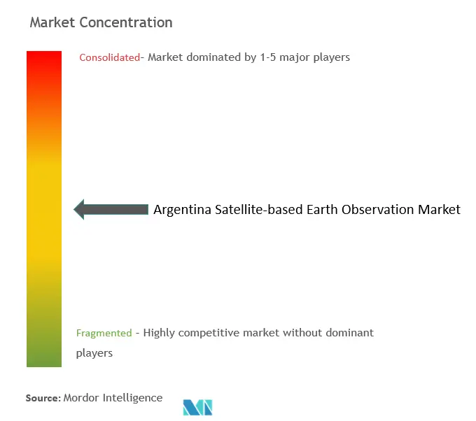 アルゼンチン衛星ベース地球観測市場の集中度