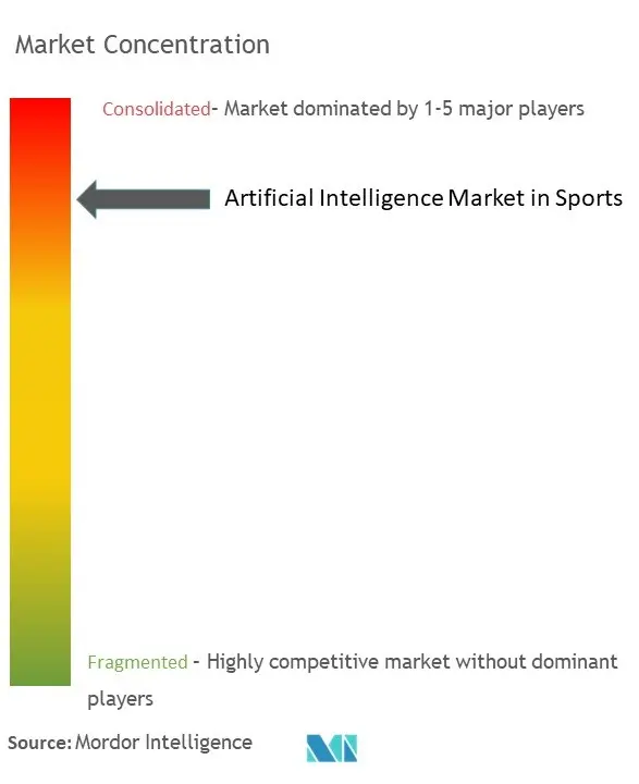 Mercado de IA en deportesConcentración del Mercado