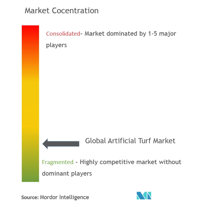 Artificial Turf Market Concentration